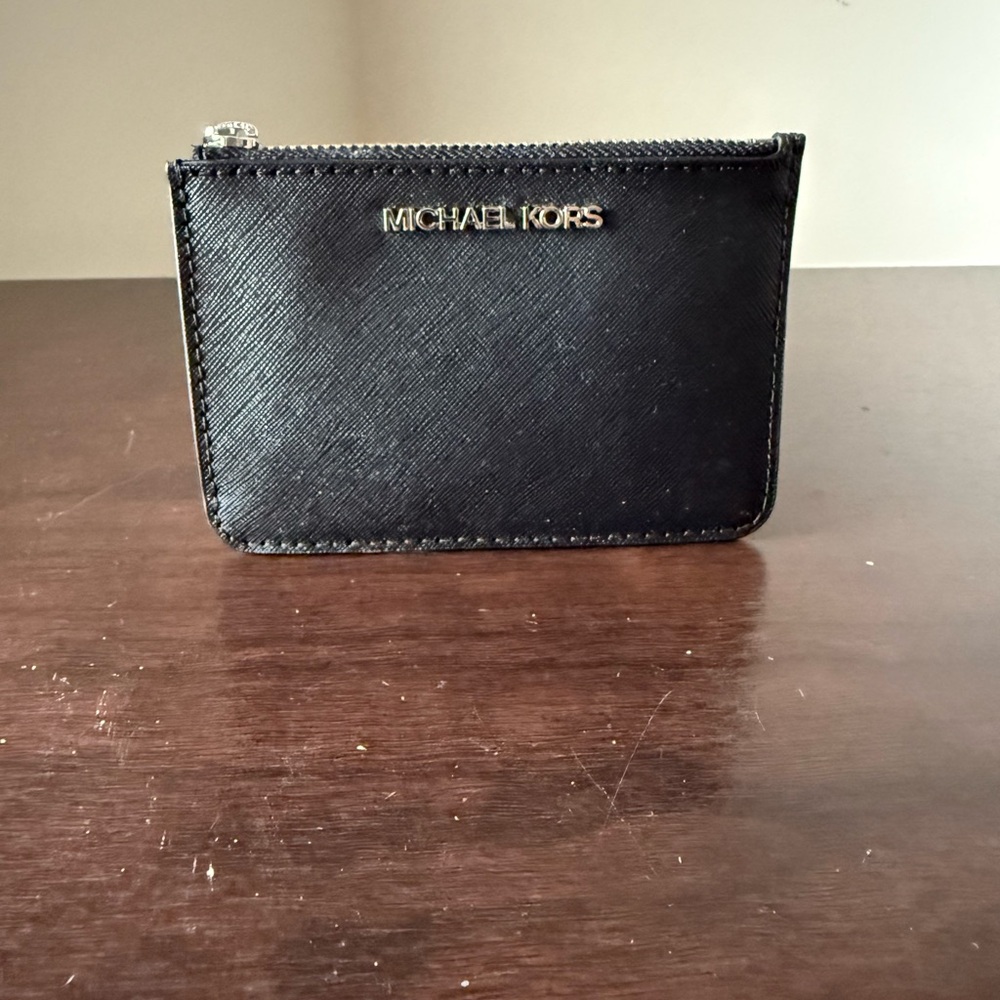 Michael Kors Black Leather Card Case
